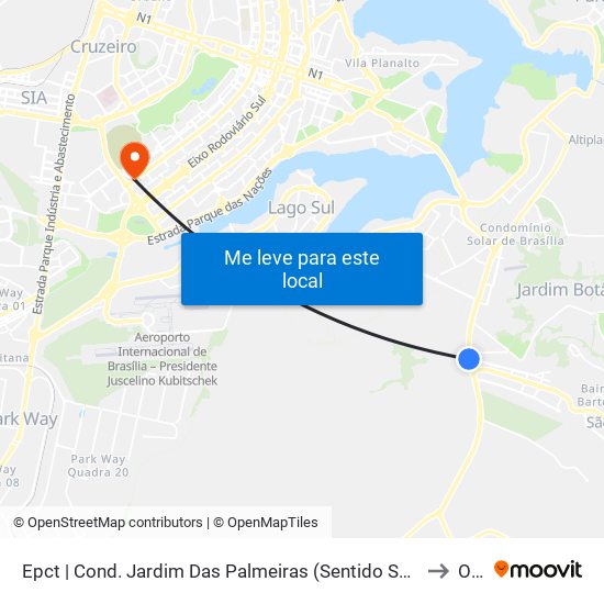 Epct | Cond. Jardim Das Palmeiras (Sentido São Sebastião) to Ohb map