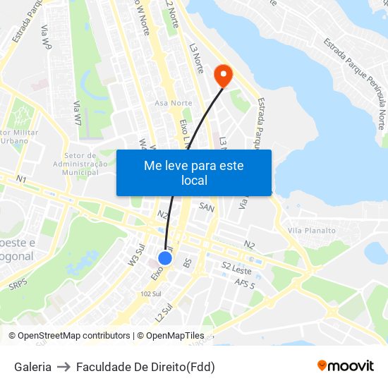 Galeria to Faculdade De Direito(Fdd) map