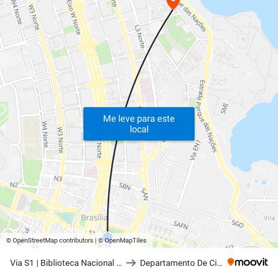 Via S1 | Biblioteca Nacional / Museu Nacional / Sesi Lab to Departamento De Ciência Da Computação map