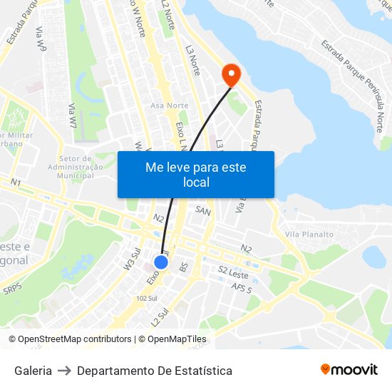 Galeria to Departamento De Estatística map
