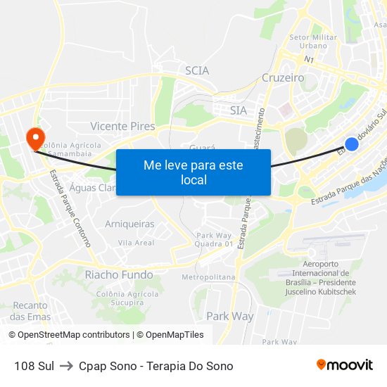 108 Sul to Cpap Sono - Terapia Do Sono map