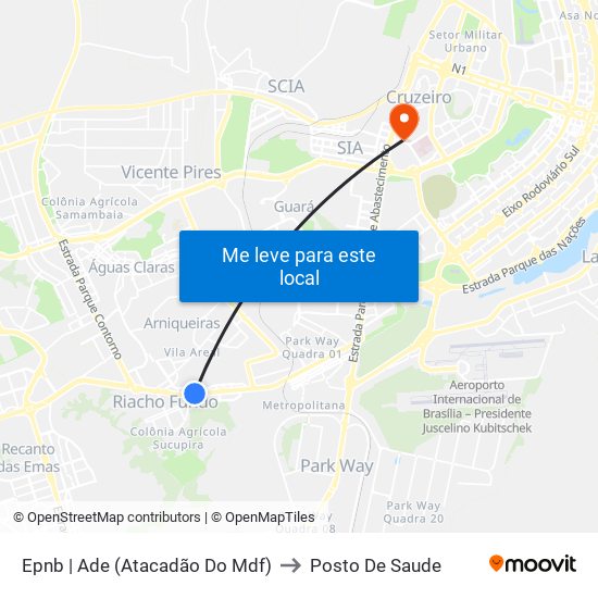 Epnb | Ade (Atacadão Do Mdf) to Posto De Saude map