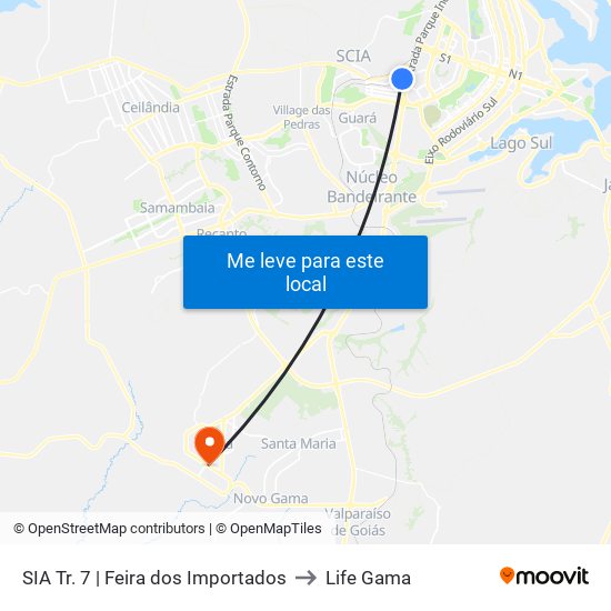 Sia | Feira Dos Importados to Life Gama map