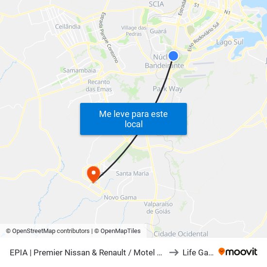 EPIA Sul | Premier Nissan & Renault / Motel Park Way to Life Gama map