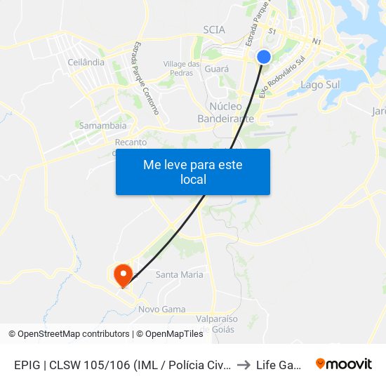 Epig | Sqsw 105 (Iml / Complexo Pcdf) to Life Gama map