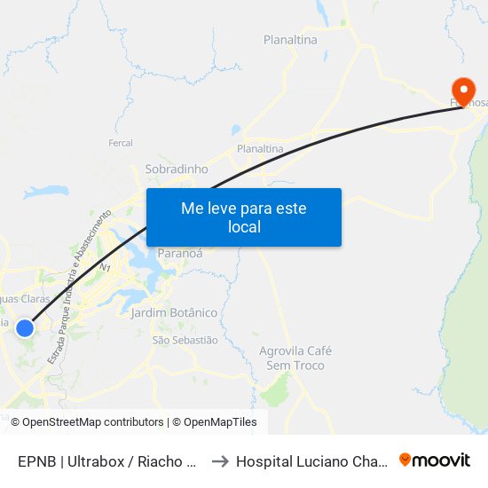 Epnb | Ultrabox / Assaí / Riacho Mall to Hospital Luciano Chaves map