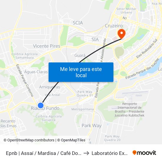 Epnb | Assaí / Mardisa / Café Do Sítio to Laboratório Exame map