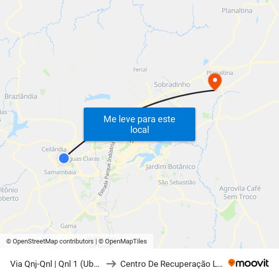 Via Qnj-Qnl | Qnl 1 (Ubs 3 / Ced 6) to Centro De Recuperação Leão De Judá map