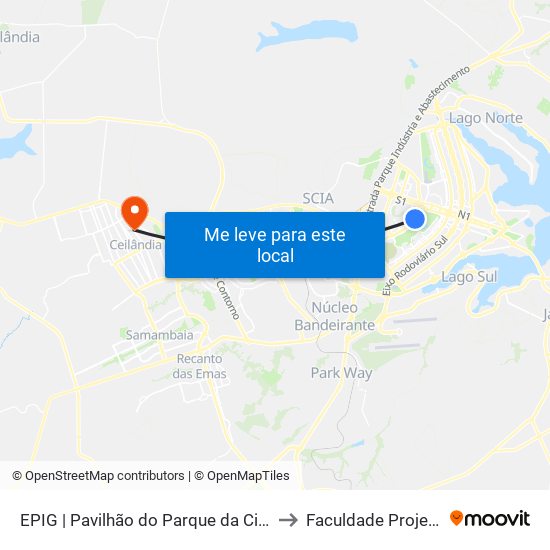 EPIG | Pavilhão do Parque da Cidade to Faculdade Projeção map