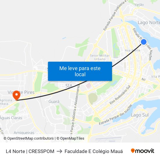 L4 Norte | CRESSPOM to Faculdade E Colégio Mauá map