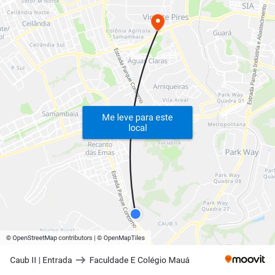 Caub II | Entrada to Faculdade E Colégio Mauá map