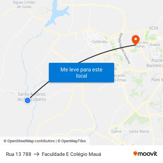 Rua 13 788 to Faculdade E Colégio Mauá map