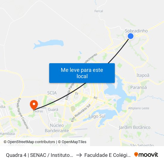 Quadra 4 | SENAC / Instituto São José to Faculdade E Colégio Mauá map