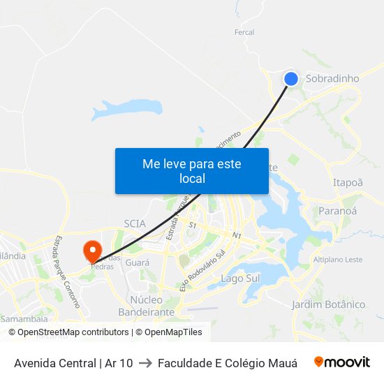 Avenida Central | Ar 10 to Faculdade E Colégio Mauá map