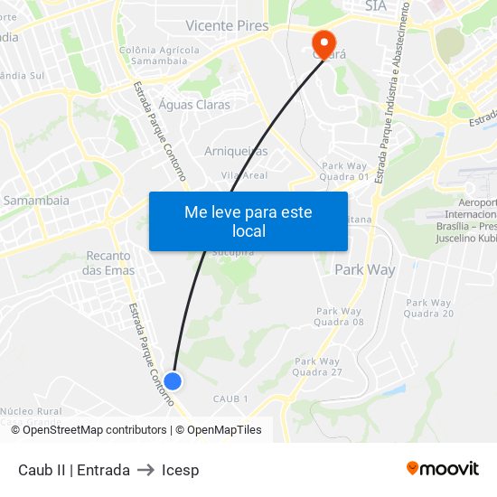Caub II | Entrada to Icesp map