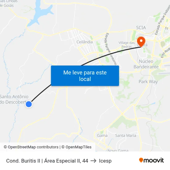 Cond. Buritis II | Área Especial II, 44 to Icesp map