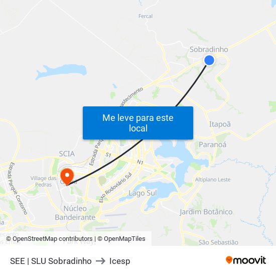 See | Slu Sobradinho to Icesp map