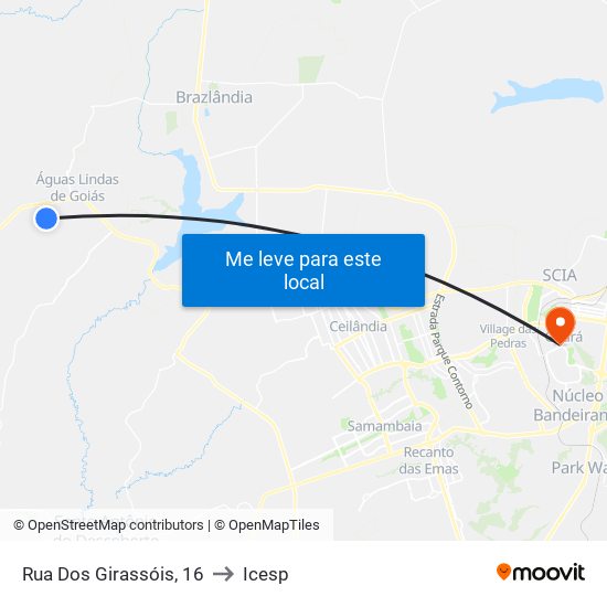 Rua Dos Girassóis, 16 to Icesp map