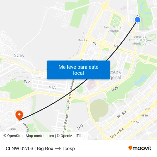 CLNW 02/03 | Big Box to Icesp map
