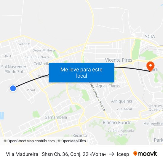 Vila Madureira | Shsn Ch. 36, Conj. 22 «Volta« to Icesp map