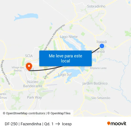DF-250 | Fazendinha | Qd. 1 to Icesp map
