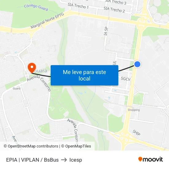 EPIA | VIPLAN / BsBus to Icesp map