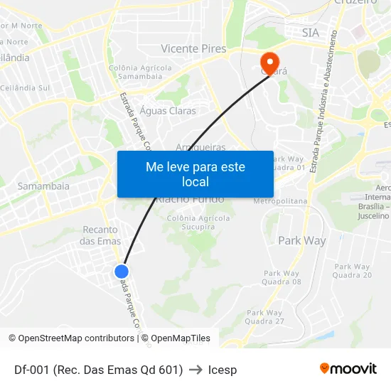 Df-001 (Rec. Das Emas Qd 601) to Icesp map