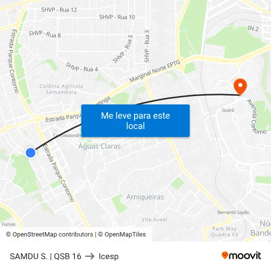 SAMDU S. | QSB 16 to Icesp map