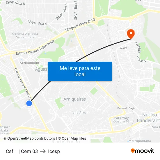Csf 1 | Cem 03 to Icesp map