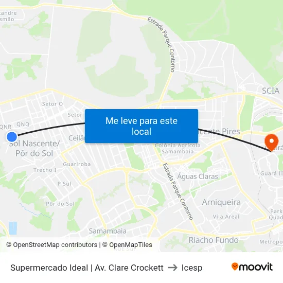 Supermercado Ideal | Av. Clare Crockett to Icesp map