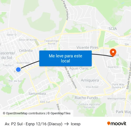 Av. P2 Sul - Eqnp 12/16 (Diacuy) to Icesp map