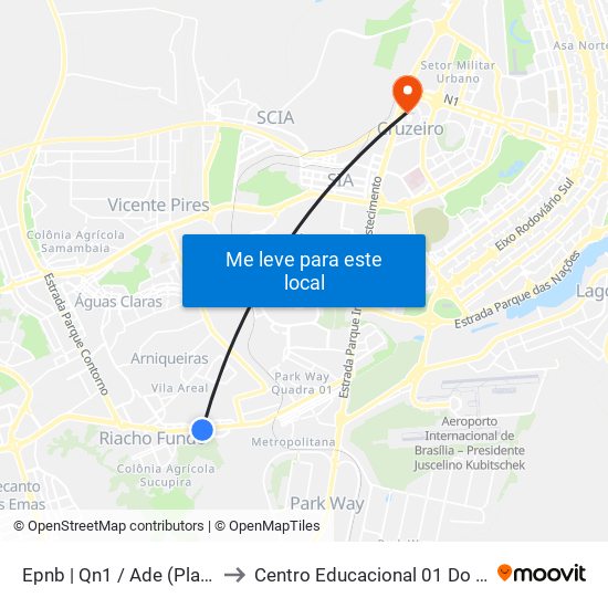 Epnb | Qn1 / Ade (Plato Flex) to Centro Educacional 01 Do Cruzeiro map