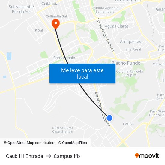 Caub II | Entrada to Campus Ifb map