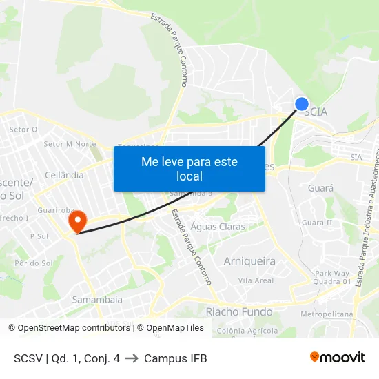 SCSV | Qd. 1, Conj. 4 to Campus IFB map