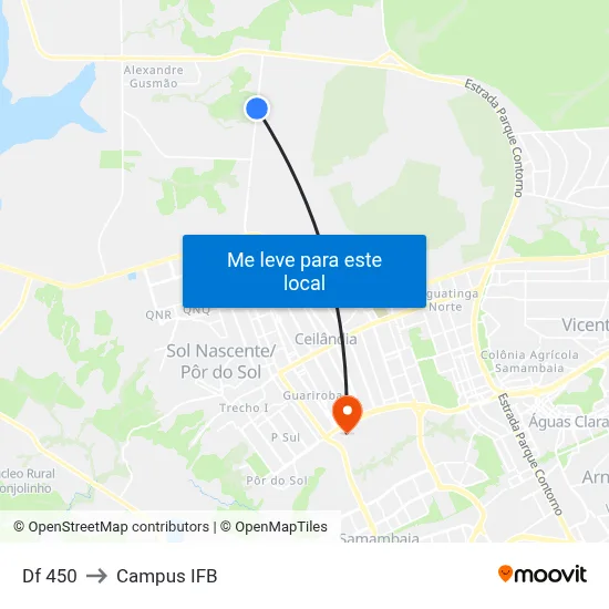 Df 450 to Campus IFB map