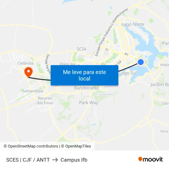SCES | CJF / ANTT to Campus Ifb map