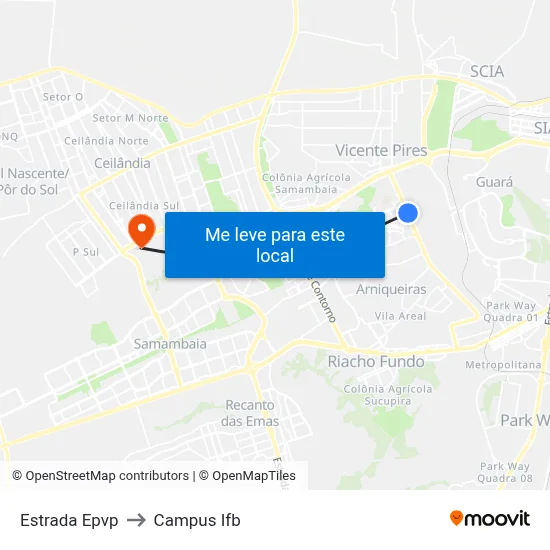 EPVP to Campus Ifb map