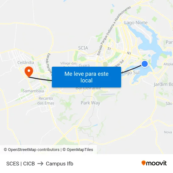 SCES | CICB to Campus Ifb map
