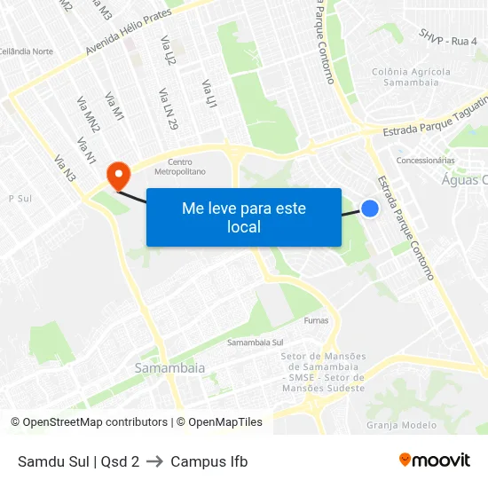 Samdu Sul | Qsd 2 to Campus Ifb map