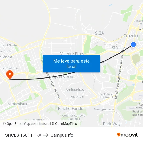SHCES 1601 | HFA to Campus Ifb map