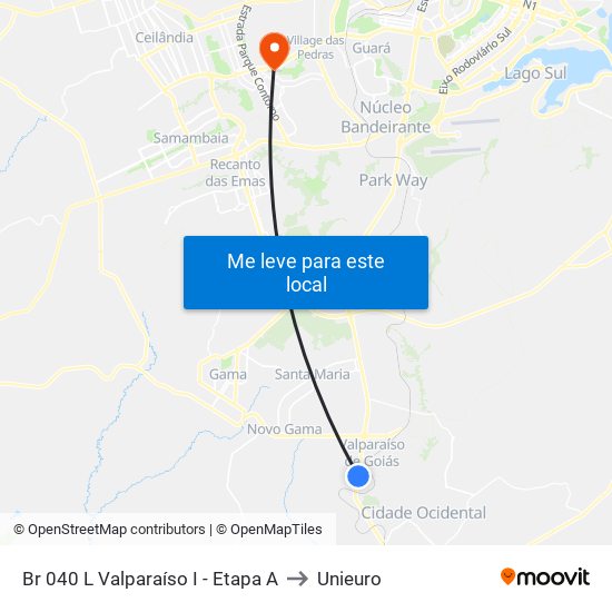 Br 040 L Valparaíso I - Etapa A to Unieuro map