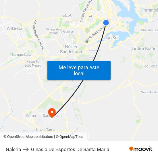 Galeria to Ginásio De Esportes De Santa Maria map