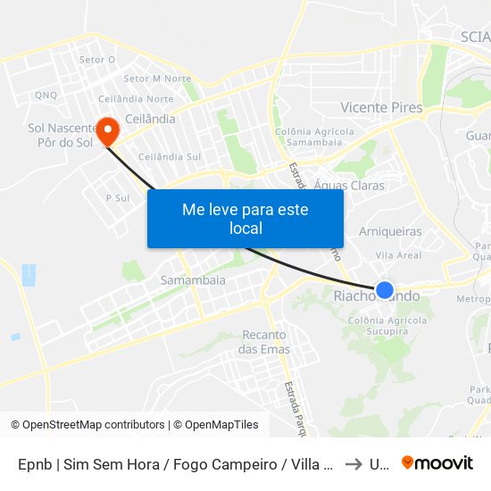 Epnb | Sim Sem Hora / Fogo Campeiro / Villa Brasil to Upa map