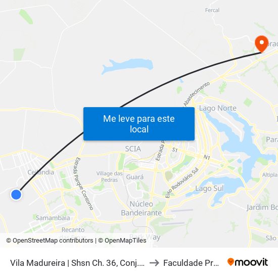 Vila Madureira | Shsn Ch. 36, Conj. 22 «Volta« to Faculdade Projeção map