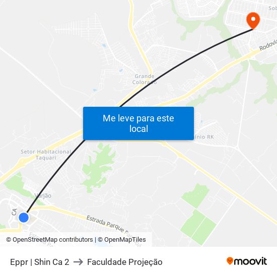 Eppr | Shin Ca 2 to Faculdade Projeção map