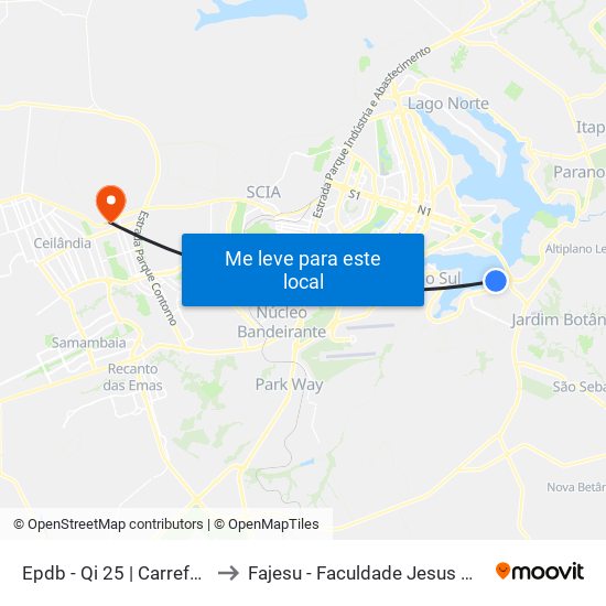 Epdb - Qi 25 | Carrefour Bairro to Fajesu - Faculdade Jesus Maria E José map