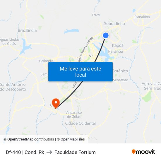 Df-440 | Cond. Rk to Faculdade Fortium map