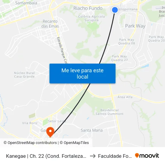 Kanegae | Ch. 22 (Cond. Fortaleza) «Riacho« to Faculdade Fortium map