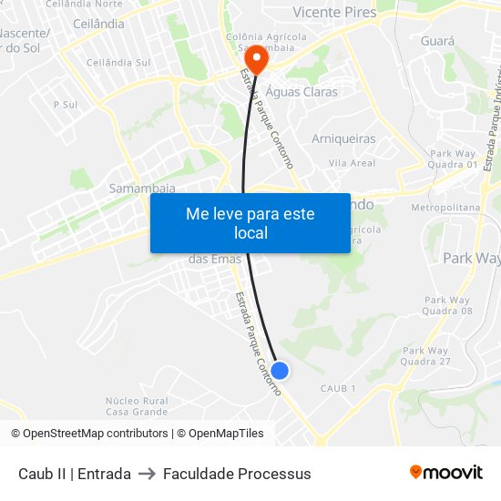 Caub II | Entrada to Faculdade Processus map