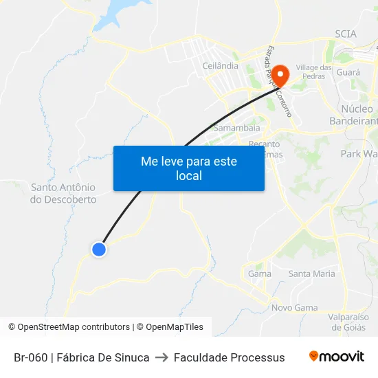 Br-060 | Fábrica De Sinuca to Faculdade Processus map